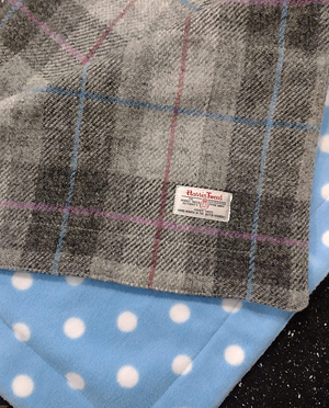 Harris tweed Dog Blanket - Small